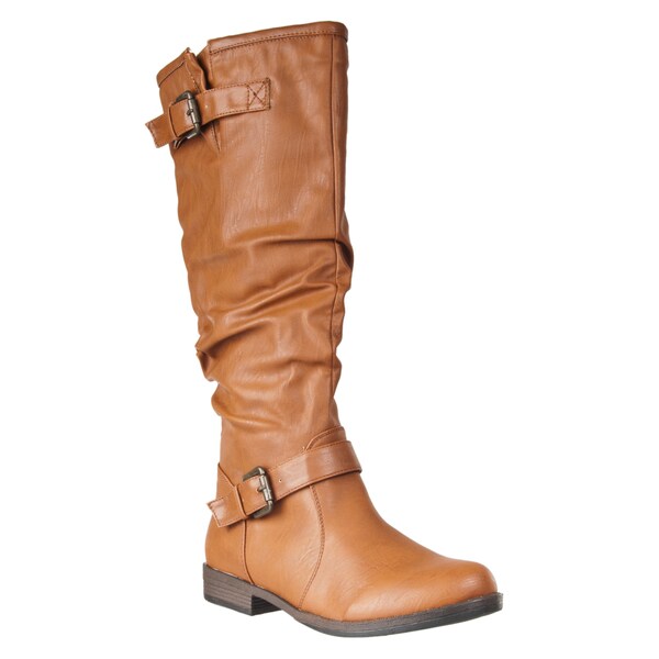berry knee high boots
