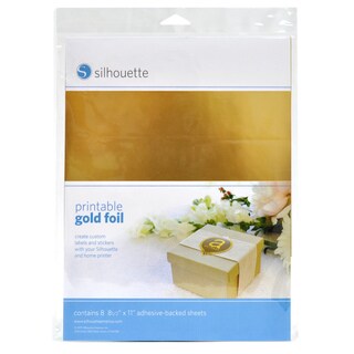 Silhouette Printable Gold Foil