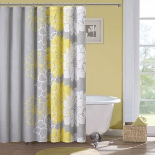 Madison Park Brianna Sateen Printed Shower Curtain