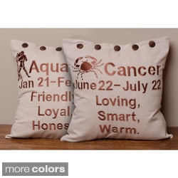 (>_<)  Astrology Pillow Cover (India)