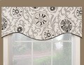 Soho Black Modern Window Valance