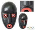 Handcrafted Sese Wood 'Boy's Initiation' African Mask (Ghana)