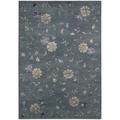 Hand-tufted Oasis Scattered Floral Slate Blue Rug (7'6 x 9'6)