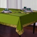 Handmade Forest Green Sari Table Cloth (India)