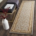 Lyndhurst Floral Motif Greyish Blue/ Ivory Rug (2'3 x 10')