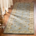 Safavieh Handmade Heritage Kashmar Light Blue/ Beige Wool Rug (2'3 x 20')