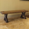 Rustic Forge Large Double-horseshoe Picnic Bench