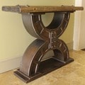 Rustic Forge Large Double-horseshoe Console Table