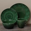 Tabletops Unlimited Morocco Green 16-piece Dinnerware Set