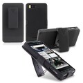 BasAcc Black Snap-on/ Holster Case for Motorola Droid X2