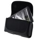 INSTEN Black Universal With Belt Clip Protective Leather Pouch Phone Case Cover Motorola LG Samsung Google Nexus