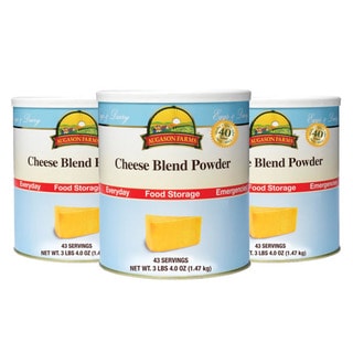 Augason Farms' Food Storage Cheese Blend Powder 3-Pack