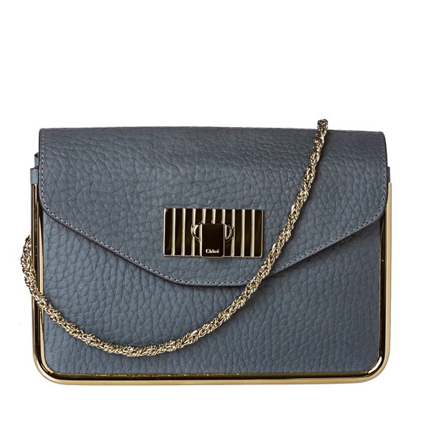 Chloe Sally Framed Leather Shoulder Bag - 14731740 - Overstock.com ...  