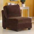 Barnsley Dark Brown Armless Chair