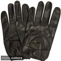Isotoner Men's Leather Unlined Driving Gloves