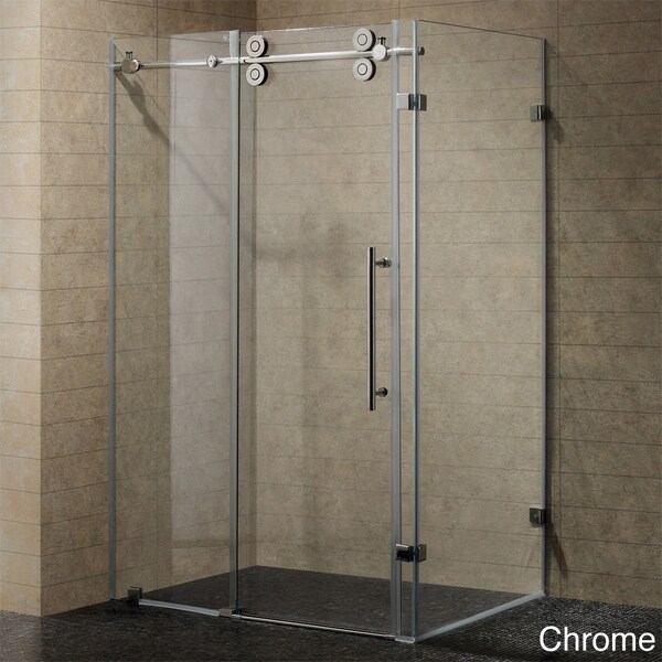 VIGO 60-inch Frameless 0.375-inch Shower Enclosure With Clear Glass