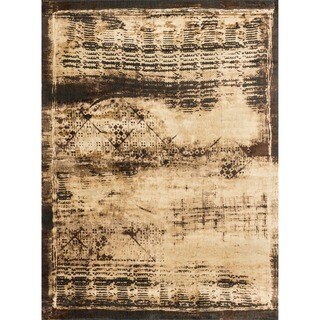 Pembrooke Flax/ Espresso Rug (9'8 x 12'8)