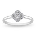 Miadora Sterling Silver 1/6ct TDW Diamond Ring (H-I, I2-I3)
