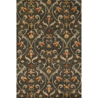 Hand-tufted Ferring Charcoal Wool Rug (5'0 x 7'6)