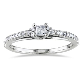 Miadora 14k White Gold 1/4ct TDW Diamond Ring (G-H, I1-I2)