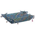 Kerala Cerulean Floral Bun Serving Basket (India)