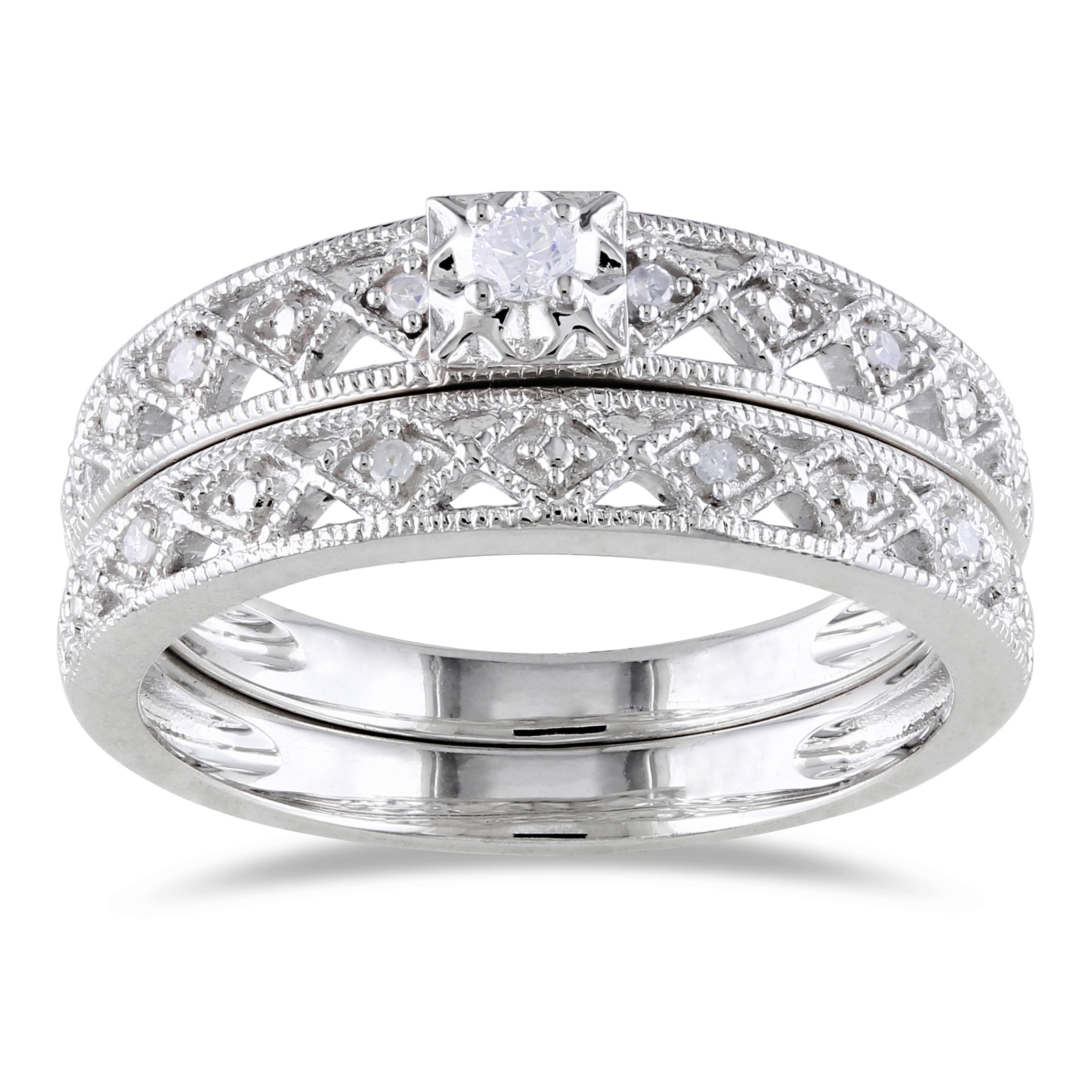 Sterling Silver Wedding Rings - Complete Your Special Day - Overstock