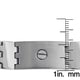 Stainless Steel Men's Screw Detail Link Bracelet