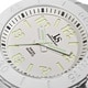 Joshua & Sons Men's White Silicon Luminous Swiss Quartz Sport Watch