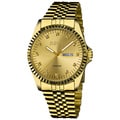 August Steiner Men's Diamond Stainless Steel Bracelet Watch