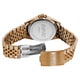 August Steiner Men's Rose Goldtone Stainless Steel Diamond Bracelet Watch