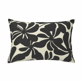 Twirly Black Outdoor 14x20-inch Pillows (Set of 2)