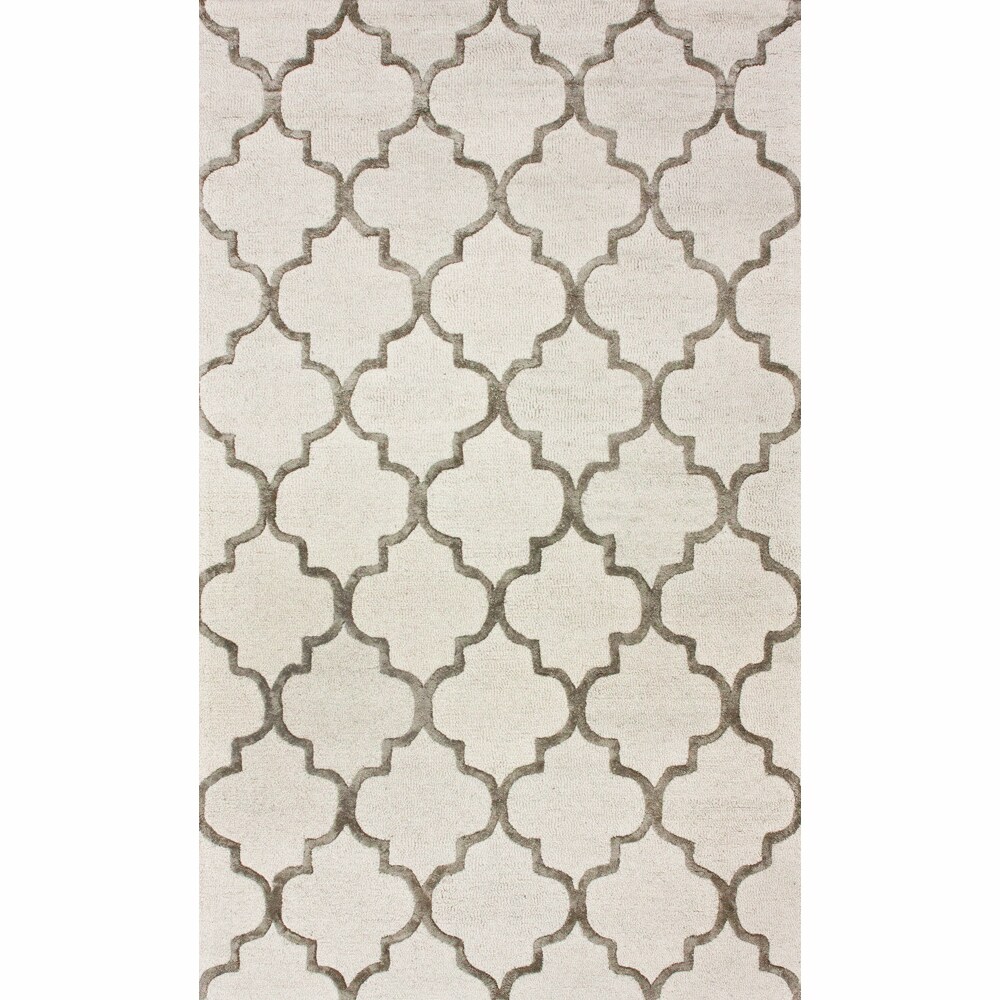 For sale nuLOOM Handmade Moroccan Trellis Faux Silk Wool Rug (9' x 12')