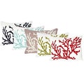 Dory Coral Towel Stitch Pillow