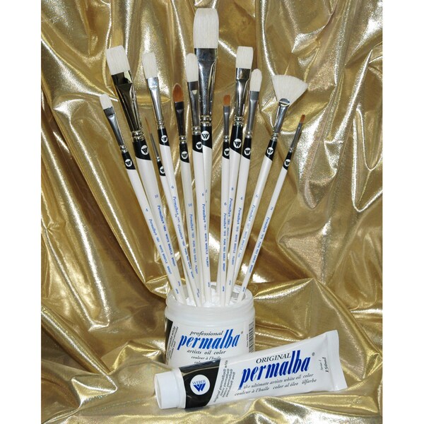 Weber Permalba Deluxe Oil Brush Set of 12