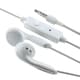 INSTEN White 3.5mm In-Ear Stereo Headset with On-Off Switch and Microphone