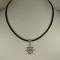 Jewelry by Dawn Ships Wheel Greek Leather Necklace