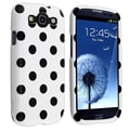 BasAcc White/ Black Polka Dots Case for Samsung Galaxy S III i9300