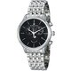 Maurice Lacroix Men's 'Les Classiques' Black Dial Steel Quartz Watch