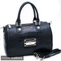 Anais Gvani Croco Embossed Satchel