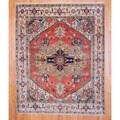 Indo Hand-knotted Serapi Rust/ Beige Wool Rug (8' x 10')