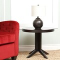 Abbyson Living Wilshire Round Espresso Tea End Table