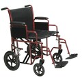 Drive Medical Bariatric Heavy-duty Transport Wheelchair with Swing-away Footrest