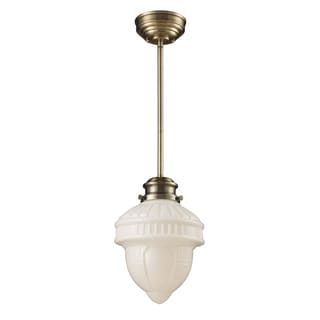 Landmark Lighting Antique Brass School House 1-Light Pendant