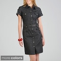 Sharagano Women's Denim Shirt Dress