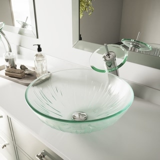 VIGO Icicles Vessel Sink Waterfall Faucet
