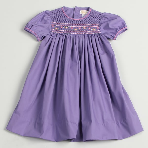 Girls smocked dress sale