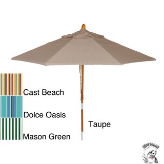 PHAT TOMMY 9 Foot Sunbrella Fabric Market Patio Umbrella