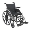 Viper Wheelchair with Various Flip Back Desk Arm Styles and Front Rigging Options