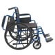 Drive Medical 20-inch Wide Blue Streak Wheelchair with Flip Back Desk Arms