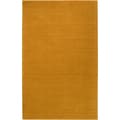 Hand-crafted Yellow Solid Casual Gungarlin Wool Rug (2' x 3')